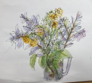 Wild Flower Drawing 2